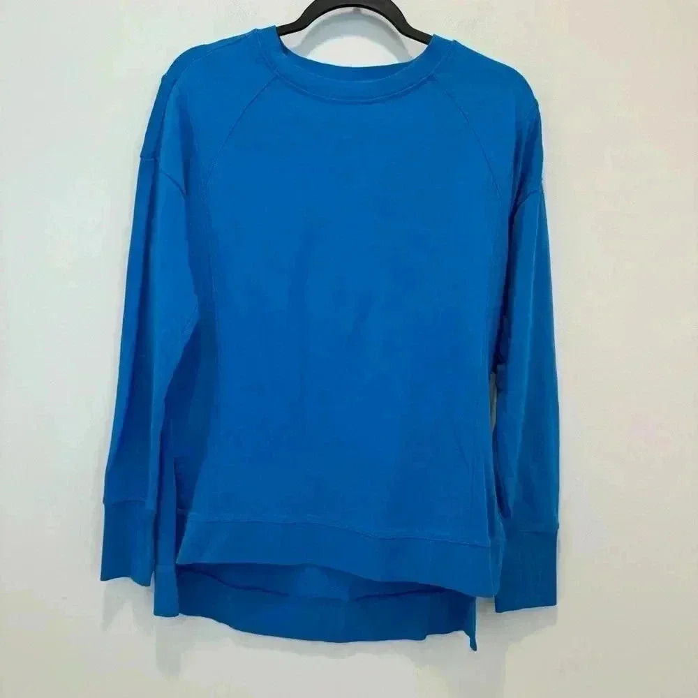 SWEATY BETTY Long Sleeve Terry Layering Sweatshirt Size XS Oversized Relaxed